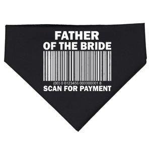 Father Of The Bride Scan For Payment USA-Made Doggie Bandana