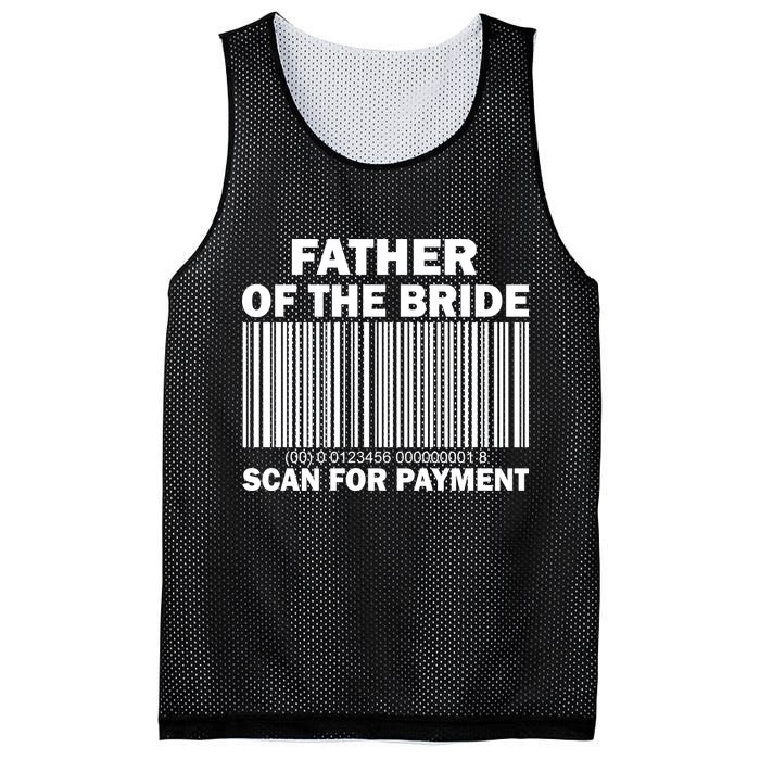 Father Of The Bride Scan For Payment Mesh Reversible Basketball Jersey Tank