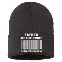 Father Of The Bride Scan For Payment Sustainable Knit Beanie