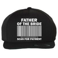Father Of The Bride Scan For Payment Wool Snapback Cap