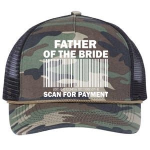 Father Of The Bride Scan For Payment Retro Rope Trucker Hat Cap