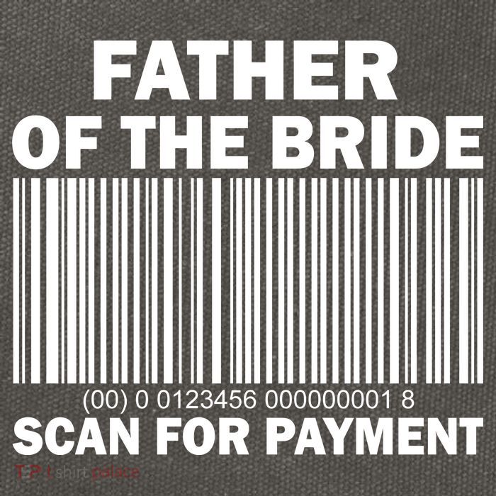 Father Of The Bride Scan For Payment Cotton Canvas Backpack