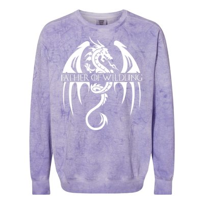 Father Of Wildling Colorblast Crewneck Sweatshirt