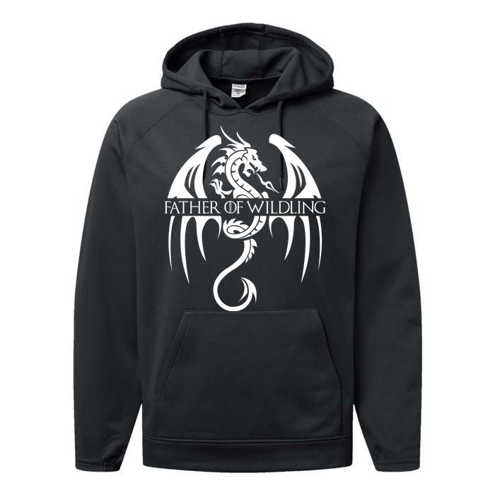 Father Of Wildling Performance Fleece Hoodie