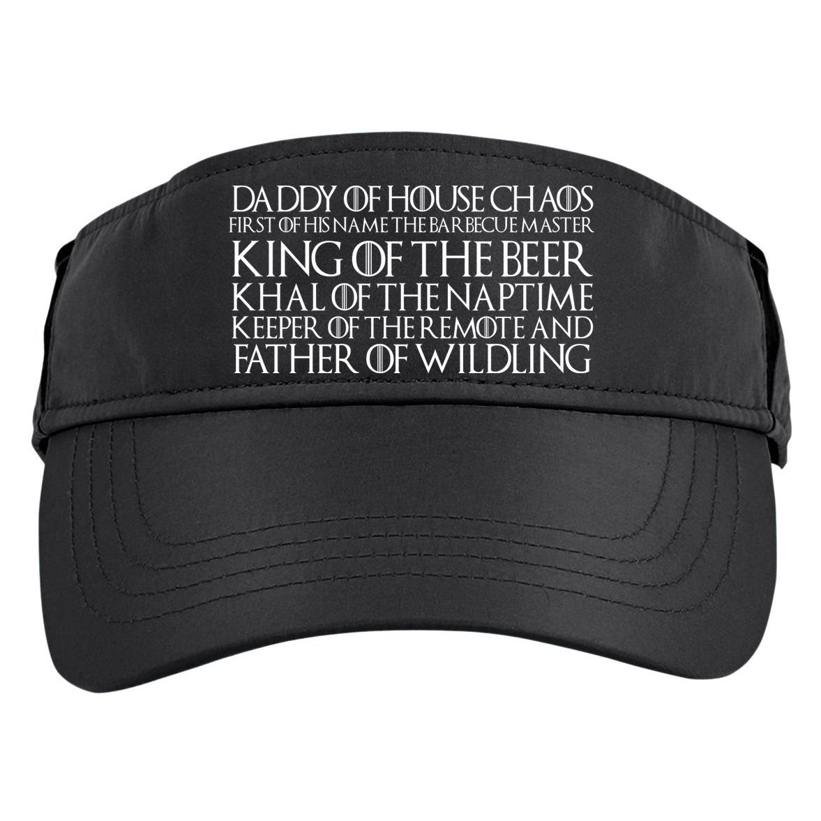 Father Of Wildling Daddy Of House Chaos Adult Drive Performance Visor