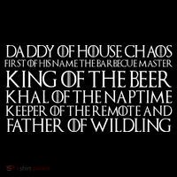 Father Of Wildling Daddy Of House Chaos Drawstring Bag