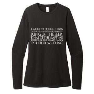 Father Of Wildling Daddy Of House Chaos Womens CVC Long Sleeve Shirt