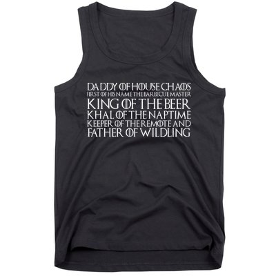 Father Of Wildling Daddy Of House Chaos Tank Top