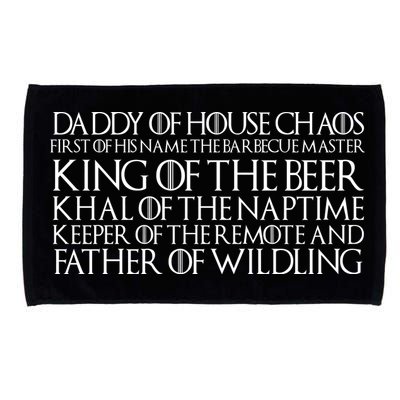 Father Of Wildling Daddy Of House Chaos Microfiber Hand Towel