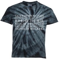 Father Of Wildling Daddy Of House Chaos Kids Tie-Dye T-Shirt