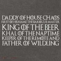 Father Of Wildling Daddy Of House Chaos Cotton Canvas Backpack