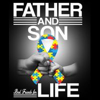Father Son Best Friends For Life Autism Awareness Womens Tank Top