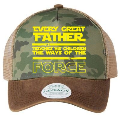  Father Teaches The Ways Of The Force Legacy Tie Dye Trucker Hat