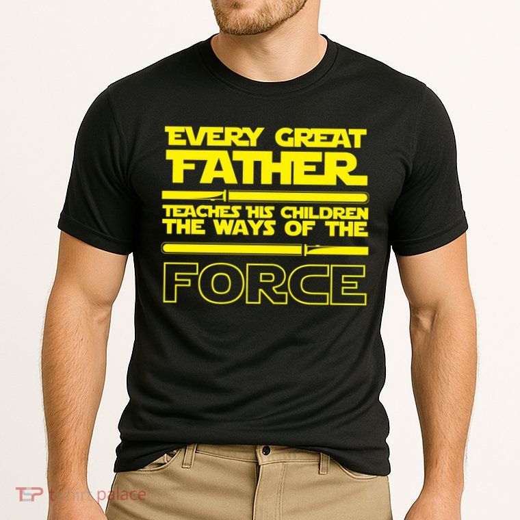  Father Teaches The Ways Of The Force Performance Shirt