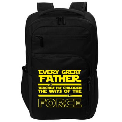  Father Teaches The Ways Of The Force Impact Tech Backpack