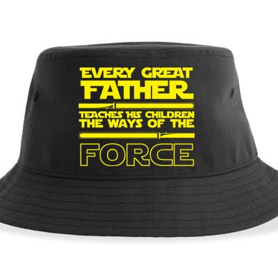  Father Teaches The Ways Of The Force Sustainable Bucket Hat