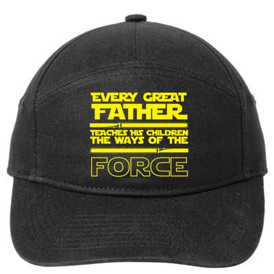  Father Teaches The Ways Of The Force 7-Panel Snapback Hat