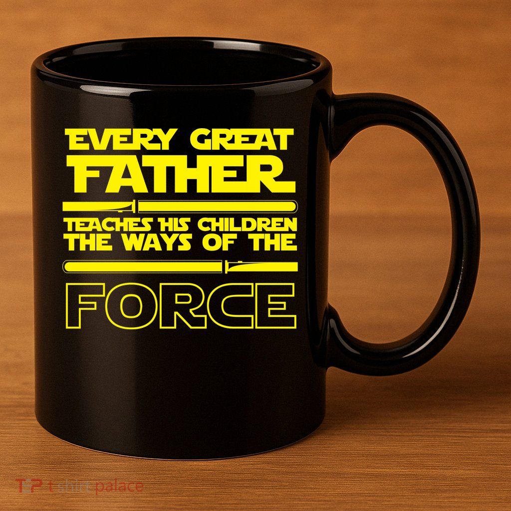  Father Teaches The Ways Of The Force 11oz C Handle Ceramic Mug