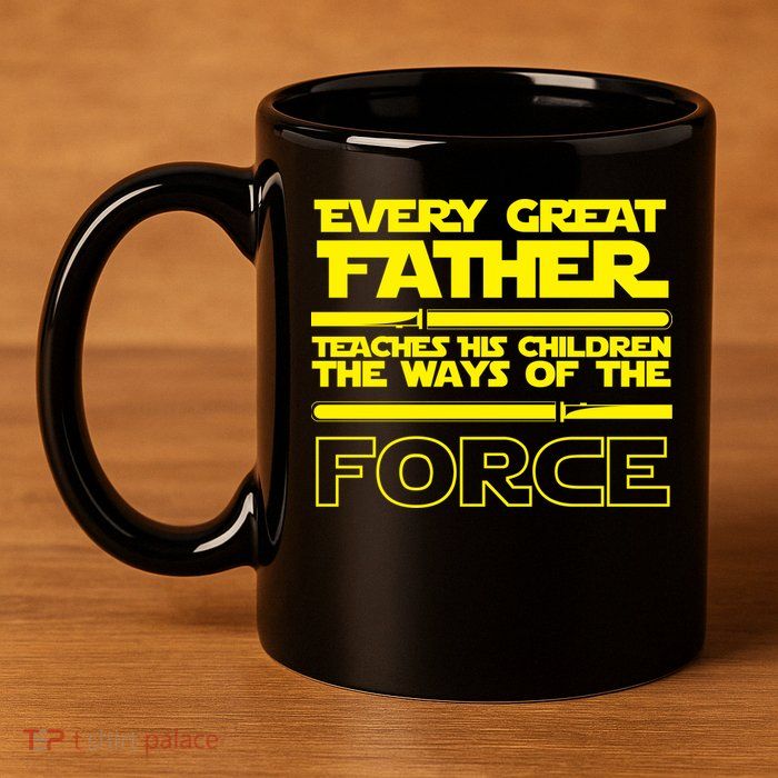  Father Teaches The Ways Of The Force 11oz C Handle Ceramic Mug