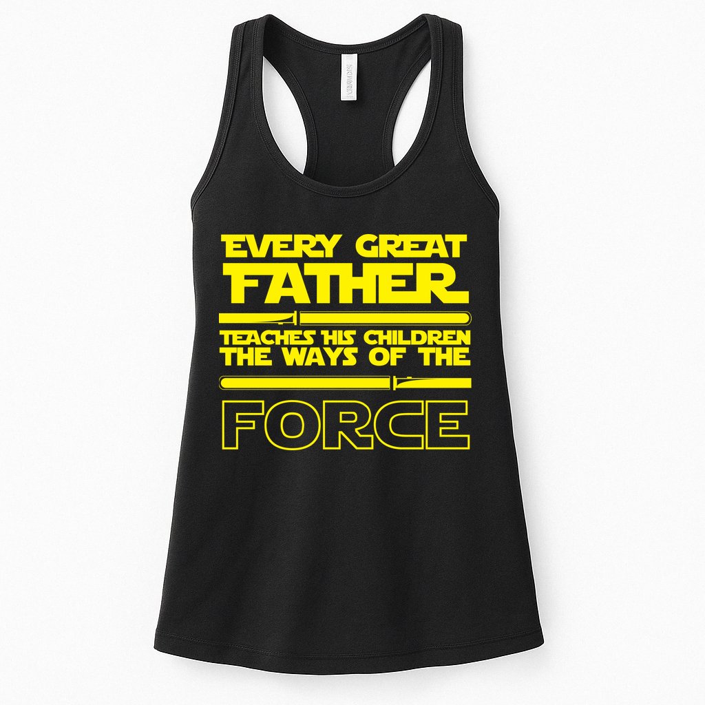  Father Teaches The Ways Of The Force Womens Tank Top