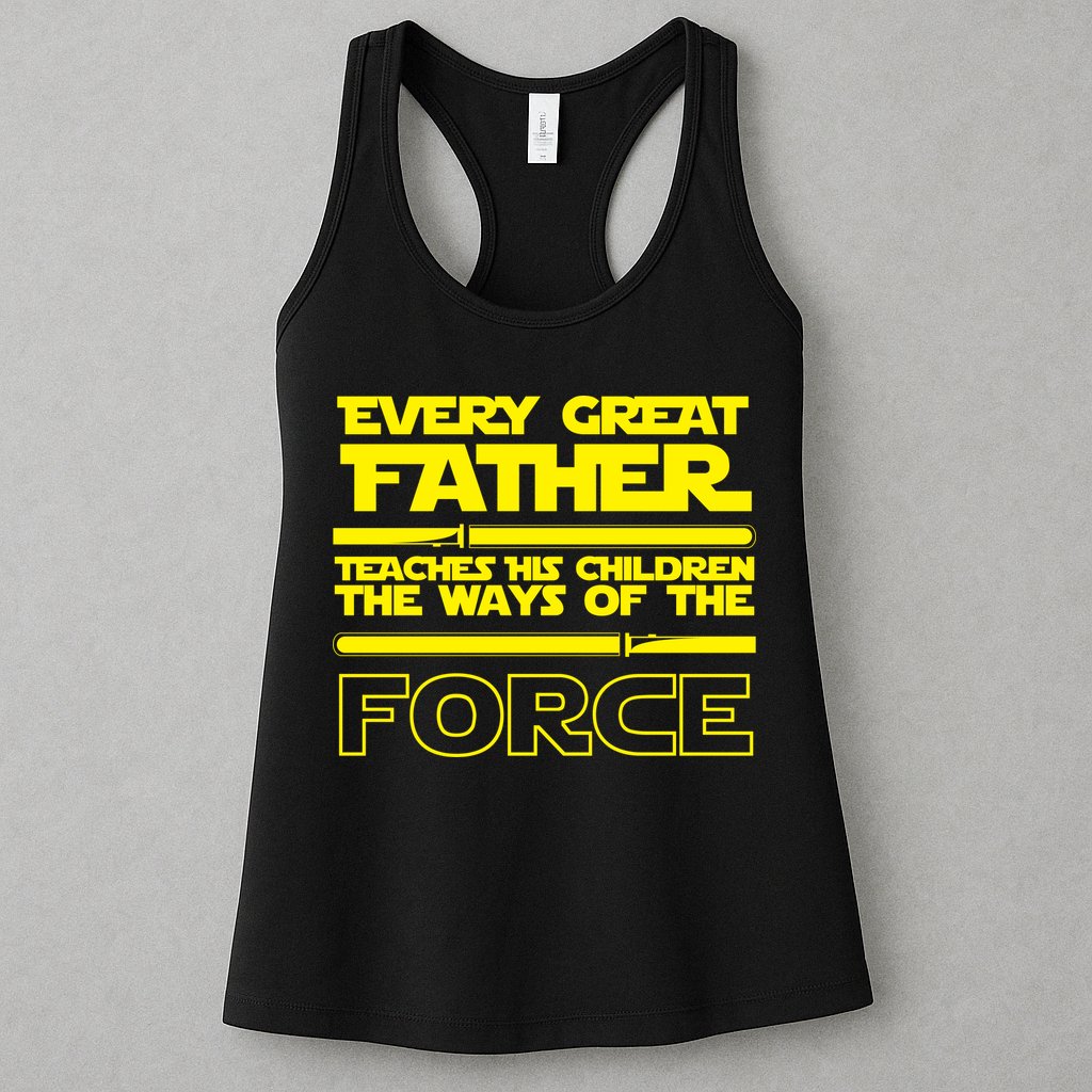  Father Teaches The Ways Of The Force Womens Tank Top