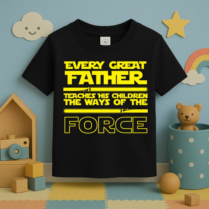  Father Teaches The Ways Of The Force Toddler T-Shirt