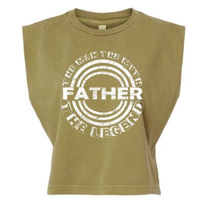 Father The Man The Myth The Legend Garment-Dyed Women's Muscle Tee