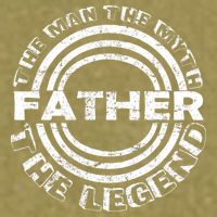 Father The Man The Myth The Legend Garment-Dyed Women's Muscle Tee