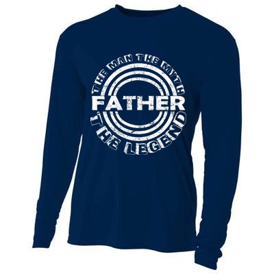 Father The Man The Myth The Legend Cooling Performance Long Sleeve Crew