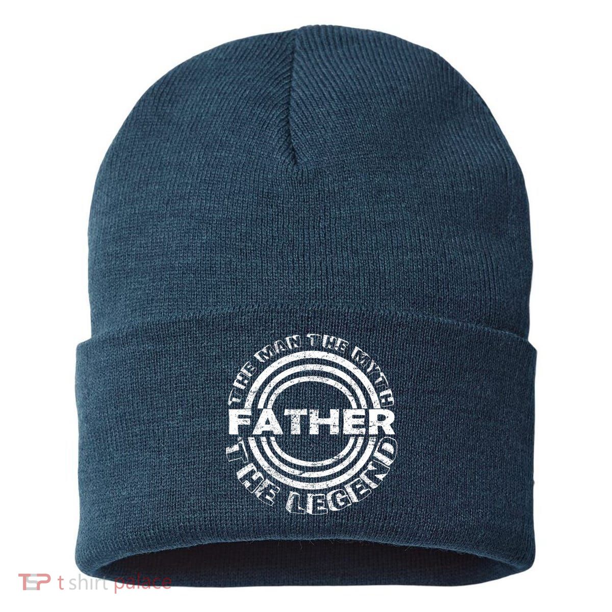 Father The Man The Myth The Legend Sustainable Knit Beanie