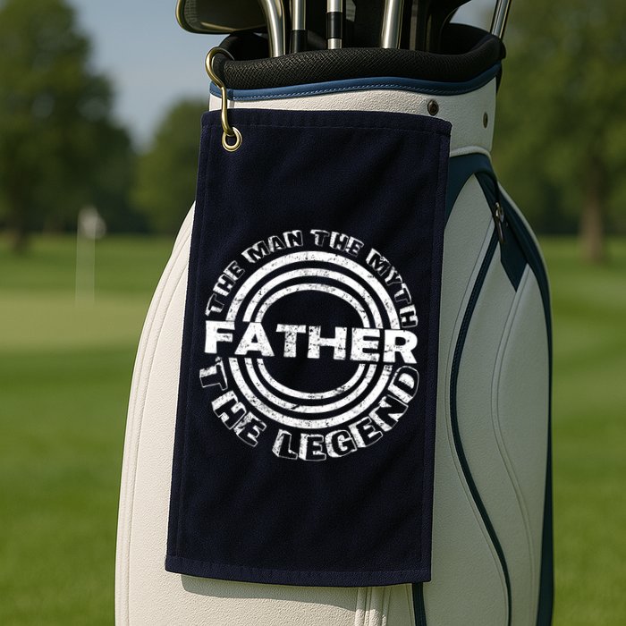 Father The Man The Myth The Legend Golf Towel