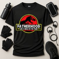 Fatherhood Like A Walk In The Park Cooling Performance Crew T-Shirt
