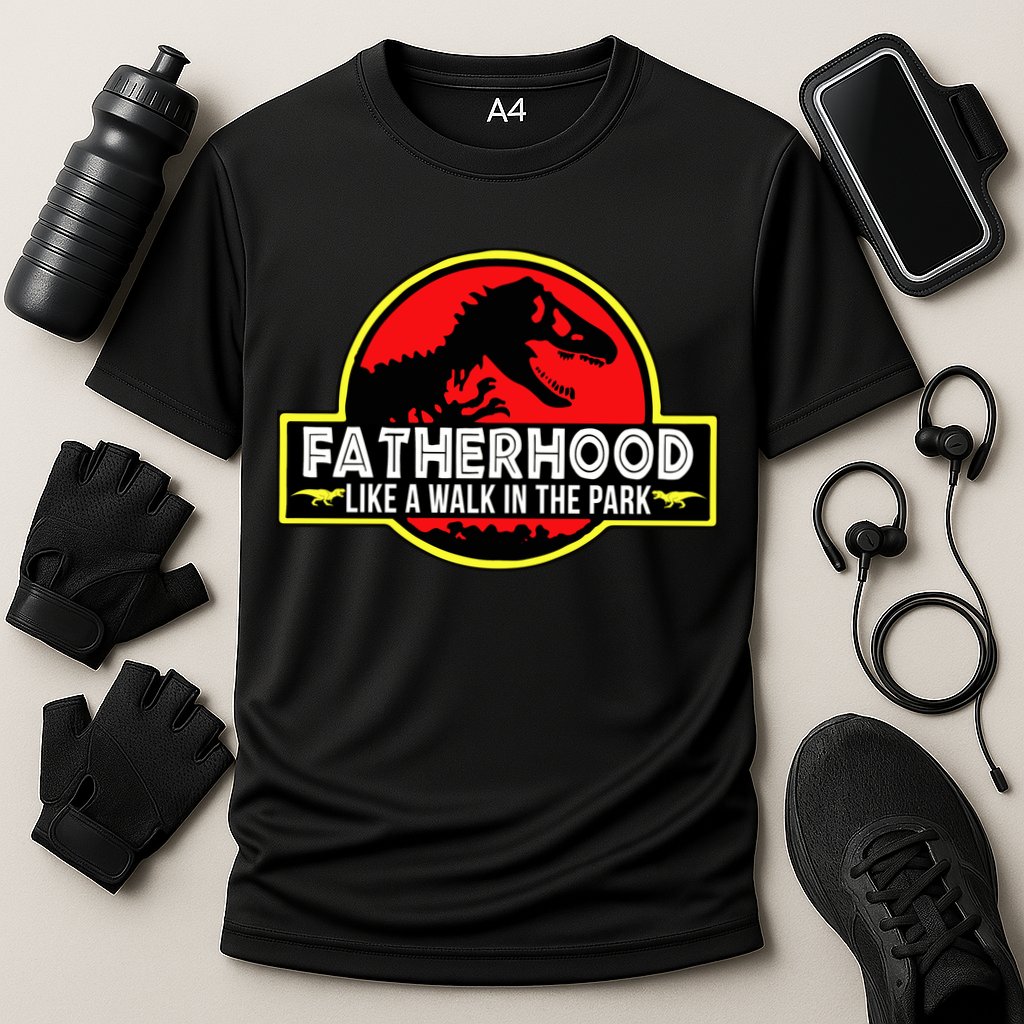 Fatherhood Like A Walk In The Park Cooling Performance Crew T-Shirt