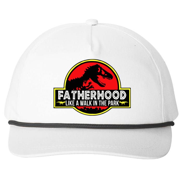 Fatherhood Like A Walk In The Park Snapback Five-Panel Rope Hat