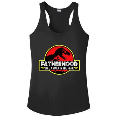Fatherhood Like A Walk In The Park Ladies PosiCharge Competitor Racerback Tank