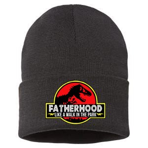 Fatherhood Like A Walk In The Park Sustainable Knit Beanie