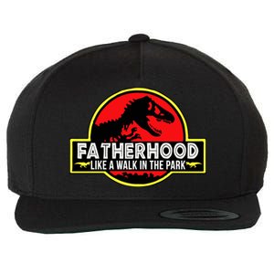 Fatherhood Like A Walk In The Park Wool Snapback Cap