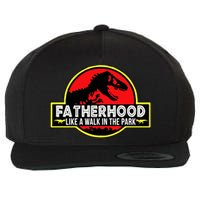 Fatherhood Like A Walk In The Park Wool Snapback Cap