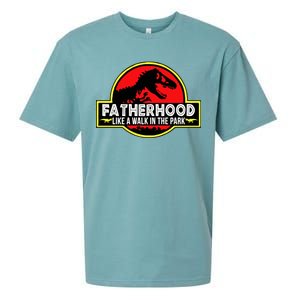 Fatherhood Like A Walk In The Park Sueded Cloud Jersey T-Shirt