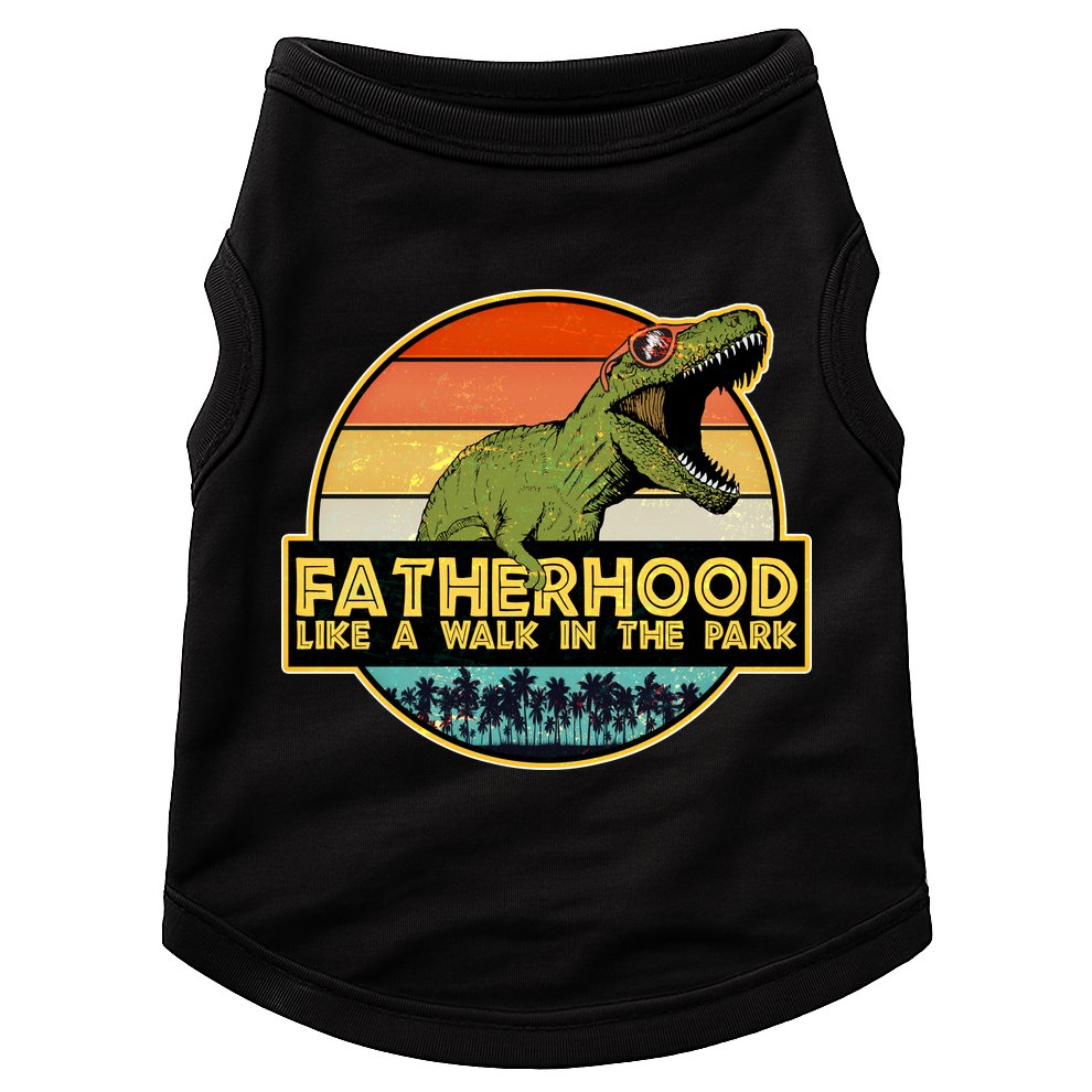 Fatherhood Like a Walk In The Park Fathers Day Doggie Tank