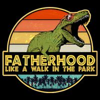 Fatherhood Like a Walk In The Park Fathers Day USA-Made Doggie Bandana