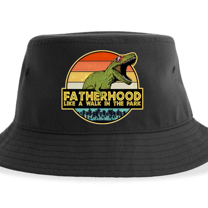 Fatherhood Like a Walk In The Park Fathers Day Sustainable Bucket Hat