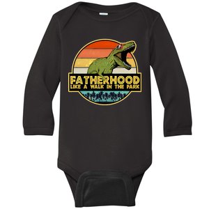 Fatherhood Like a Walk In The Park Fathers Day Baby Long Sleeve Bodysuit