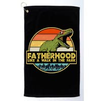 Fatherhood Like a Walk In The Park Fathers Day Golf Towel