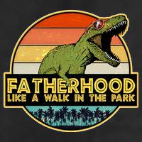Fatherhood Like a Walk In The Park Fathers Day Golf Towel