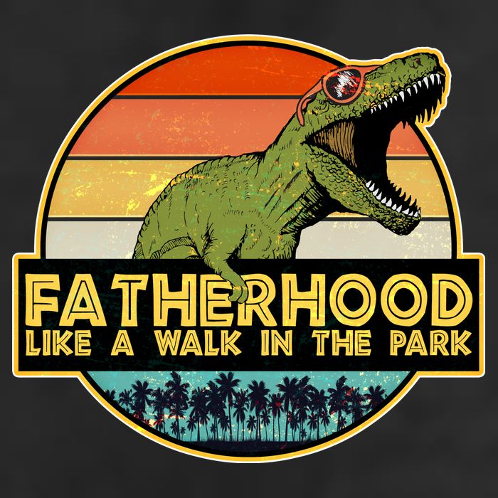 Fatherhood Like a Walk In The Park Fathers Day Golf Towel