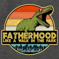 Fatherhood Like a Walk In The Park Fathers Day Vector Backpack