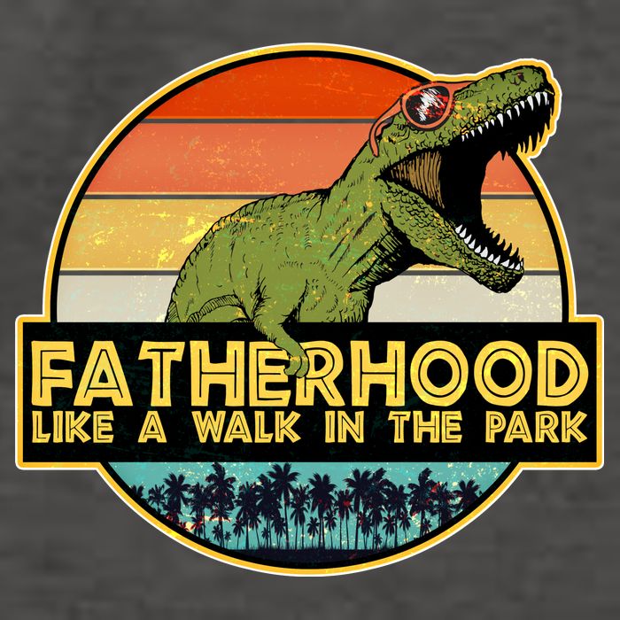 Fatherhood Like a Walk In The Park Fathers Day Vector Backpack