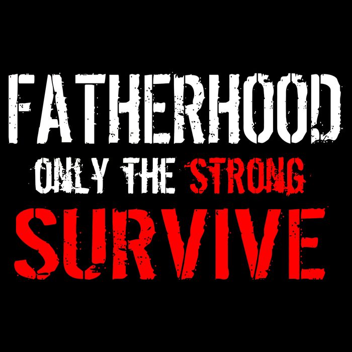 Fatherhood, Only The Strong Survive USA-Made Doggie Bandana