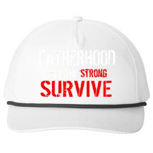 Fatherhood, Only The Strong Survive Snapback Five-Panel Rope Hat